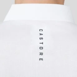 Castore Golf Shirt - Breathable Mesh Polo - White SS23 -Golf Fashion Shop castore golf shirt breathable mesh polo white ss23 cm0765 020 44