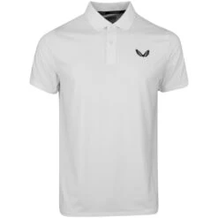 Castore Golf Shirt - Breathable Mesh Polo - White SS23