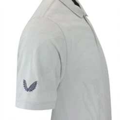 Castore Golf Shirt - Engineered Knit Polo - Mist Grey SS23 -Golf Fashion Shop castore golf shirt engineered knit polo mist grey ss23 cma30175 217 106