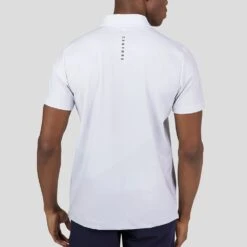 Castore Golf Shirt - Geo Gradient Print Polo - White SS23 -Golf Fashion Shop castore golf shirt geo gradient print polo white ss23 cma30363 020 93