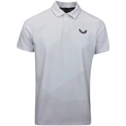 Castore Golf Shirt - Geo Gradient Print Polo - White SS23