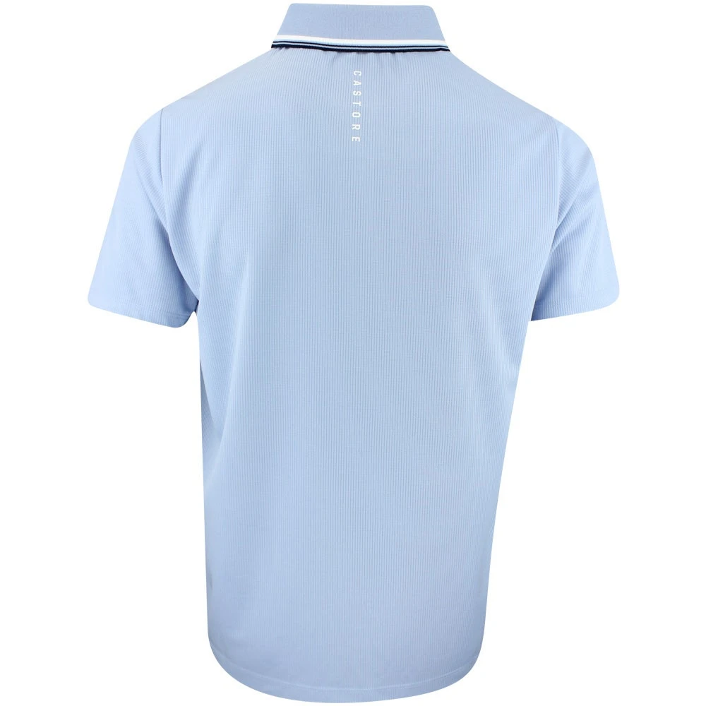Castore Golf Shirt - Tipped Performance Polo - Sky Blue SS23 5 Castore Golf Shirt - Tipped Performance Polo - Sky Blue SS23 - Image 3