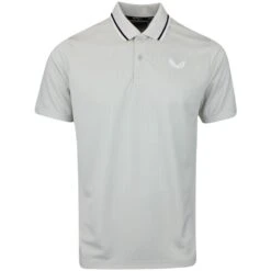 Castore Golf Shirt - Tipped Performance Polo - Stone Grey SS23