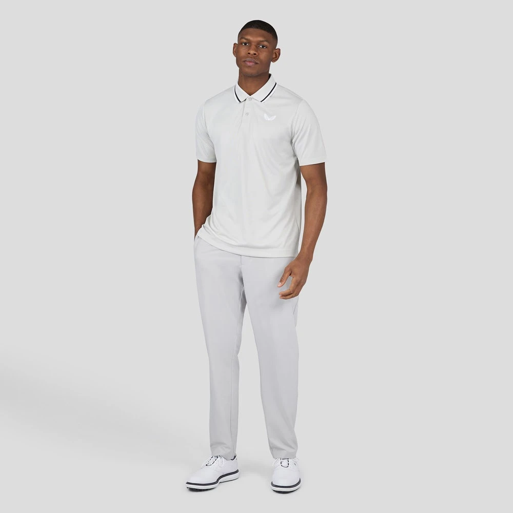 Castore Golf Shirt - Tipped Performance Polo - Stone Grey SS23 9 Castore Golf Shirt - Tipped Performance Polo - Stone Grey SS23 - Image 7
