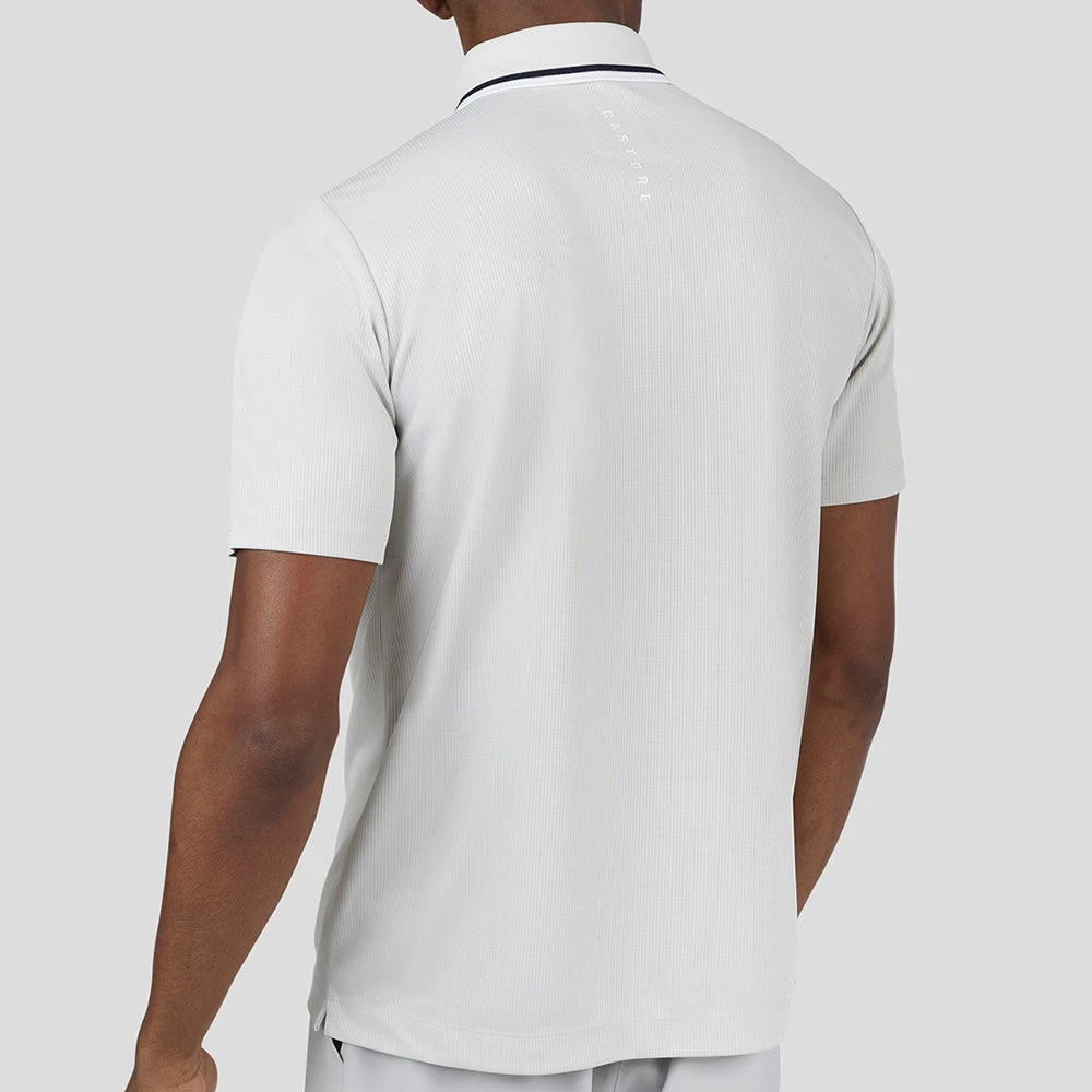 Castore Golf Shirt - Tipped Performance Polo - Stone Grey SS23 8 Castore Golf Shirt - Tipped Performance Polo - Stone Grey SS23 - Image 6
