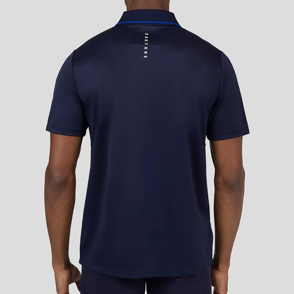Castore Golf Shirt - Tonal Stripe Polo - Midnight Navy SS23 8 Castore Golf Shirt - Tonal Stripe Polo - Midnight Navy SS23 - Image 6