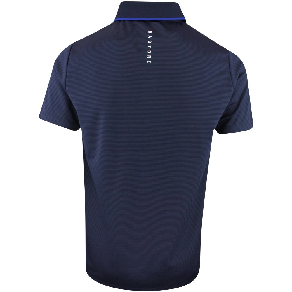 Castore Golf Shirt - Tonal Stripe Polo - Midnight Navy SS23 5 Castore Golf Shirt - Tonal Stripe Polo - Midnight Navy SS23 - Image 3