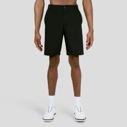 Castore Golf Shorts - Essential Tailored Short - Black SS23 -Golf Fashion Shop castore golf shorts essential tailored short black ss23 cma20319 001 19