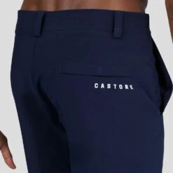 Castore Golf Shorts - Essential Tailored Short - Midnight Navy SS23 -Golf Fashion Shop castore golf shorts essential tailored short midnight navy ss23 cma20319 175 17