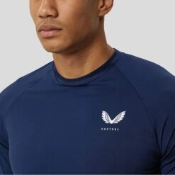 Castore Golf T-Shirt - SS Training Tee - Peacoat SS23 -Golf Fashion Shop castore golf t shirt ss training tee peacoat ss23 cm0544 191 25