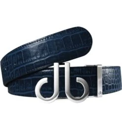 Druh Golf Belt - Crocodile Tour Leather - Navy 2023