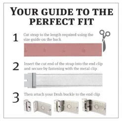 Druh Golf Belt - Crocodile Tour Leather - White 2023 9 Druh Golf Belt - Crocodile Tour Leather - White 2023 -Golf Fashion Shop druh cut to length instructions 4 1 1 1 kadfxqggwdvswp14