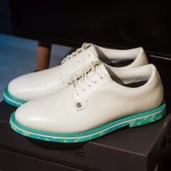 G/FORE Golf Shoes - Camo Gallivanter - Snow - Sardinia 2023 -Golf Fashion Shop g fore gallivanter detail 2023 15