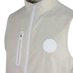 G/FORE Golf Gilet - Repeller Soft Shell Vest - Stone SP23 -Golf Fashion Shop g fore golf gilet repeller soft shell vest stone sp23 g4ma23o06 stn 2