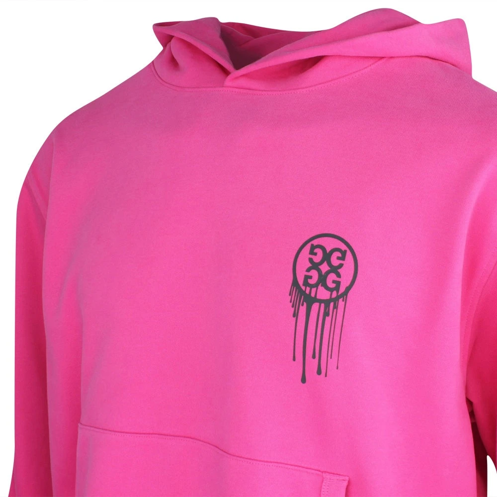 G/FORE Golf Hoodie - Reverse Birdies - Azalea SP23 6 G/FORE Golf Hoodie - Reverse Birdies - Azalea SP23 - Image 4