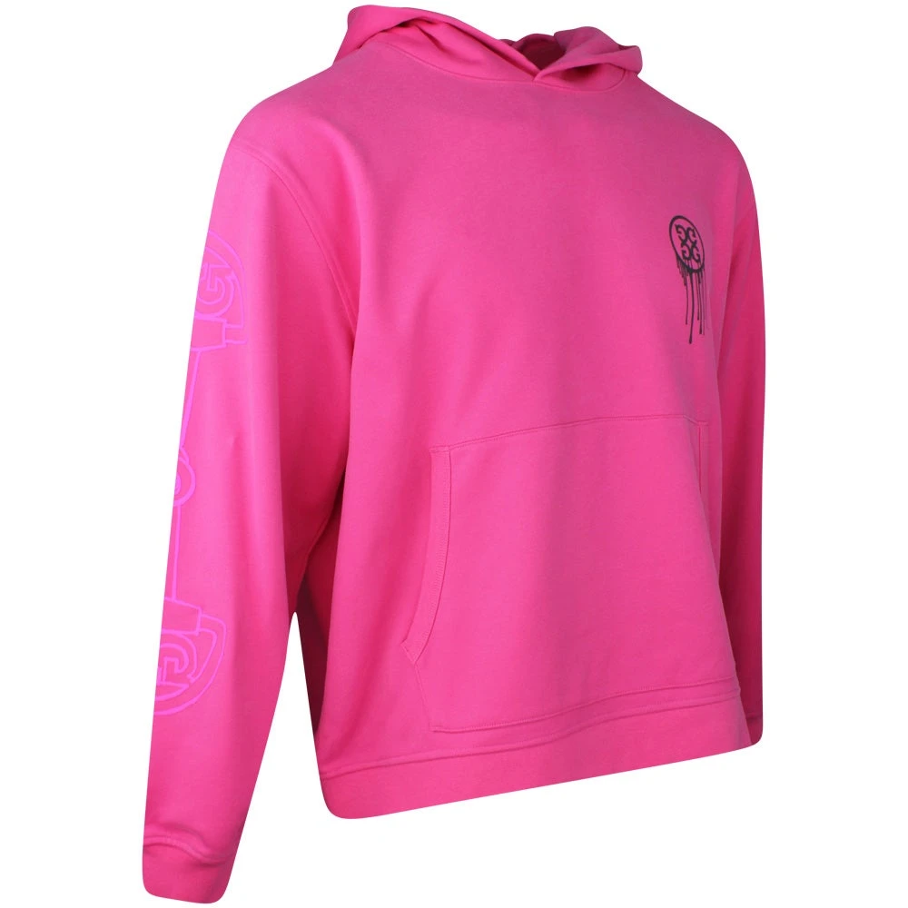 G/FORE Golf Hoodie - Reverse Birdies - Azalea SP23 4 G/FORE Golf Hoodie - Reverse Birdies - Azalea SP23 - Image 2