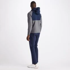 G/FORE Golf Jacket - Dry-Tex QZ Hoodie - Charcoal SP23 -Golf Fashion Shop g fore golf jacket dry tex qz hoodie charcoal sp23 g4ma23o33 chgr d