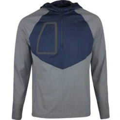 G/FORE Golf Jacket - Dry-Tex QZ Hoodie - Charcoal SP23