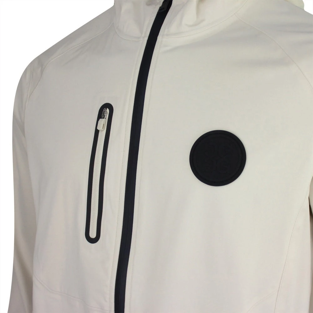 G/FORE Golf Jacket - Repeller Soft Shell Hoodie - Stone SP23 6 G/FORE Golf Jacket - Repeller Soft Shell Hoodie - Stone SP23 - Image 4