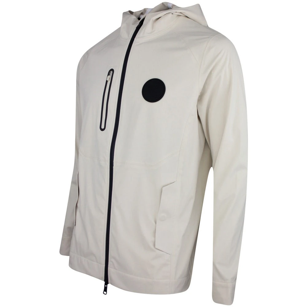 G/FORE Golf Jacket - Repeller Soft Shell Hoodie - Stone SP23 4 G/FORE Golf Jacket - Repeller Soft Shell Hoodie - Stone SP23 - Image 2