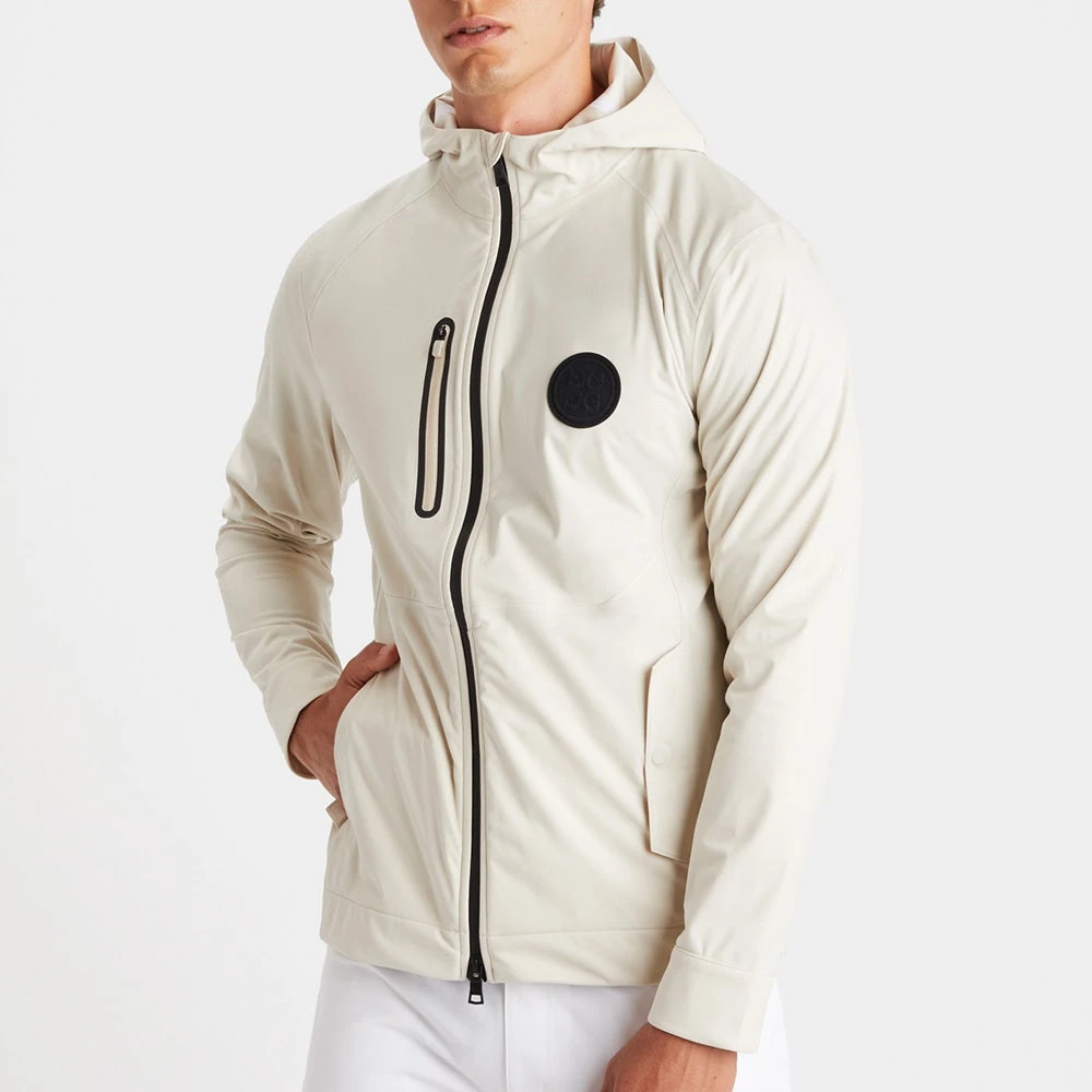 G/FORE Golf Jacket - Repeller Soft Shell Hoodie - Stone SP23 7 G/FORE Golf Jacket - Repeller Soft Shell Hoodie - Stone SP23 - Image 5