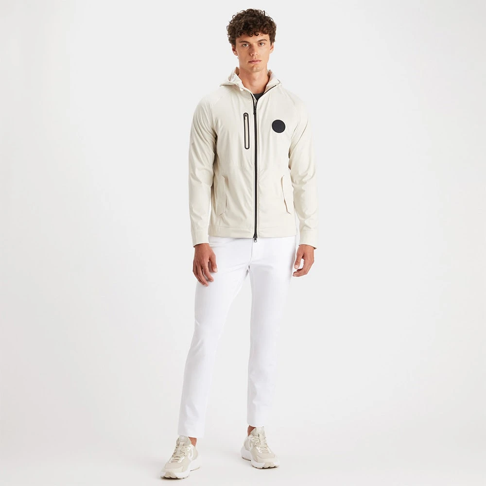 G/FORE Golf Jacket - Repeller Soft Shell Hoodie - Stone SP23 8 G/FORE Golf Jacket - Repeller Soft Shell Hoodie - Stone SP23 - Image 6
