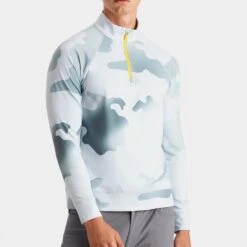 G/FORE Golf Pullover - Gradient Camo Mid - Nimbus SP23 -Golf Fashion Shop g fore golf pullover tour gradient camo mid nimbus sp23 g4ms23k064 nimbs b