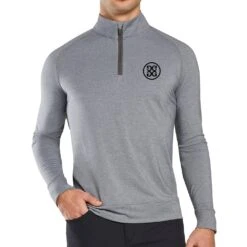 G/FORE Golf Pullover - TOUR Luxe Staple Mid - Htr Grey SP23 15 G/FORE Golf Pullover - TOUR Luxe Staple Mid - Htr Grey SP23 -Golf Fashion Shop g fore golf pullover tour luxe staple ss22 01e