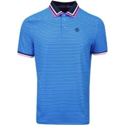 G/FORE Golf Shirt - 3D Skull & Tee's 3D Tech Jersey - Racer Blue AW23