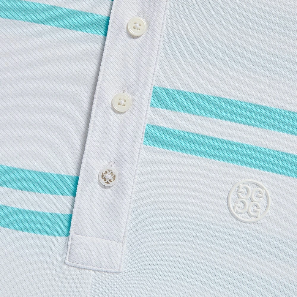 G/FORE Golf Shirt - Offset Stripe Polo - Sardinia SP23 10 G/FORE Golf Shirt - Offset Stripe Polo - Sardinia SP23 - Image 8