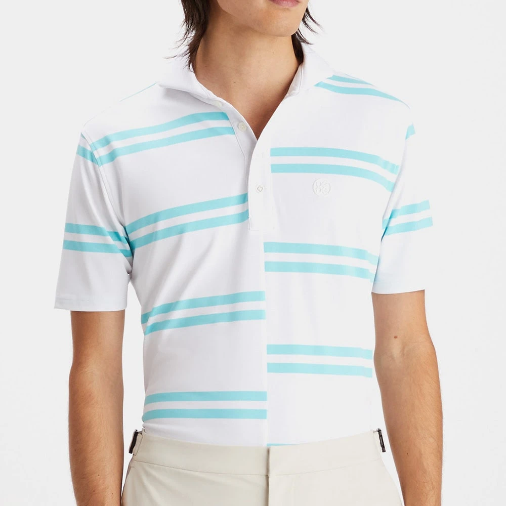G/FORE Golf Shirt - Offset Stripe Polo - Sardinia SP23 7 G/FORE Golf Shirt - Offset Stripe Polo - Sardinia SP23 - Image 5