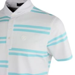 G/FORE Golf Shirt - Offset Stripe Polo - Sardinia SP23 14 G/FORE Golf Shirt - Offset Stripe Polo - Sardinia SP23 -Golf Fashion Shop g fore golf shirt offset stripe polo sardinia sp23 g4ms23k182 srdna n