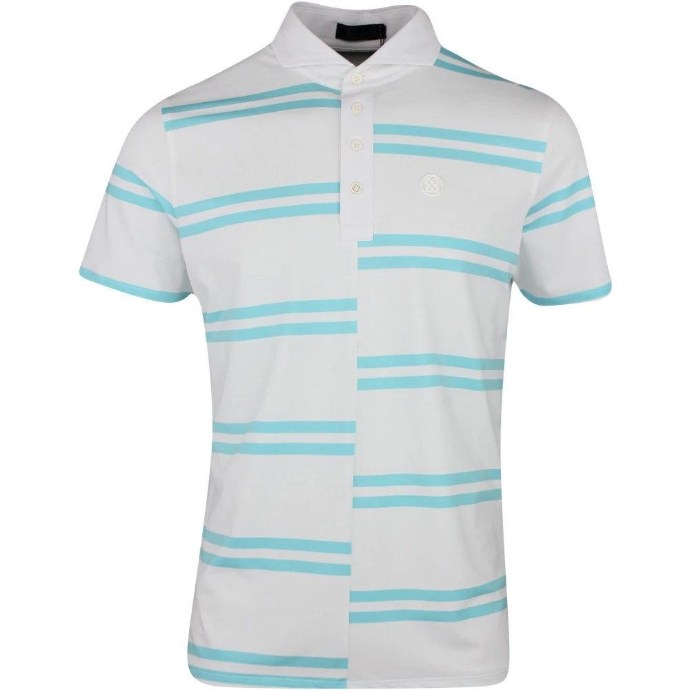 G/FORE Golf Shirt - Offset Stripe Polo - Sardinia SP23 3 G/FORE Golf Shirt - Offset Stripe Polo - Sardinia SP23