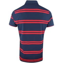 G/FORE Golf Shirt - Offset Stripe Polo - Twilight SP23 -Golf Fashion Shop g fore golf shirt offset stripe polo twilight sp23 g4ms23k182 twlt 65