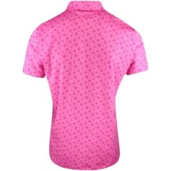 G/FORE Golf Shirt - Sketch Logo Polo - Azalea SP23 -Golf Fashion Shop g fore golf shirt sketch logo polo azalea sp23 g4ms23k060a aza m