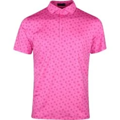 G/FORE Golf Shirt - Sketch Logo Polo - Azalea SP23