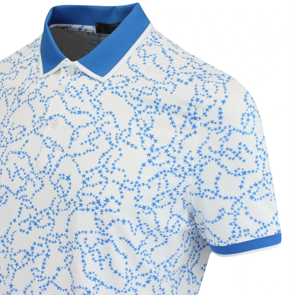 G/FORE Golf Shirt - Star Dust Tech Jersey - Racer Blue AW23 6 G/FORE Golf Shirt - Star Dust Tech Jersey - Racer Blue AW23 - Image 4