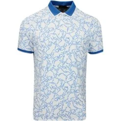 G/FORE Golf Shirt - Star Dust Tech Jersey - Racer Blue AW23