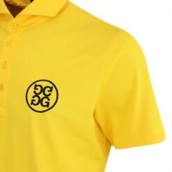 G/FORE Golf Shirt - TOUR Pique Polo - Fly Yellow SP23 -Golf Fashion Shop g fore golf shirt tour pique polo fly yellow sp23 g4ms23k300 flyy 17