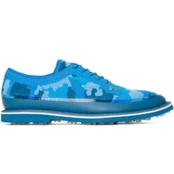 G/FORE Golf Shoes - Camo Knit Tuxedo Gallivanter - Racer Blue SP23