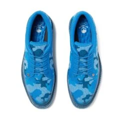 G/FORE Golf Shoes - Camo Knit Tuxedo Gallivanter - Racer Blue SP23 -Golf Fashion Shop g fore golf shoes camo knit tuxedo gallivanter racer blue sp23 g4ms23ef10 racer c