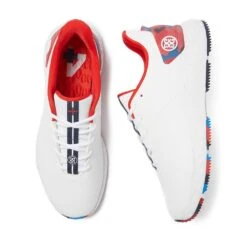 G/FORE Golf Shoes - MG4+ Camo - Snow - Poppy SP23 -Golf Fashion Shop g fore golf shoes mg4 camo snow poppy sp23 g4ma23ef27 poppy b
