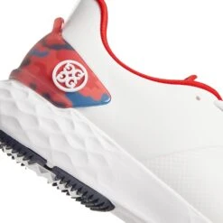 G/FORE Golf Shoes - MG4+ Camo - Snow - Poppy SP23 -Golf Fashion Shop g fore golf shoes mg4 camo snow poppy sp23 g4ma23ef27 poppy e