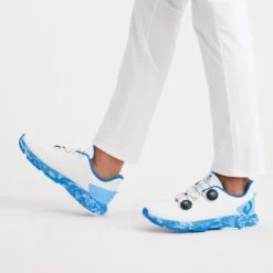 G/FORE Golf Shoes - Perforated G/DRIVE - Cielo Camo SP23 -Golf Fashion Shop g fore golf shoes perforated g drive cielo camo sp23 g4ma23ef33 cielo g