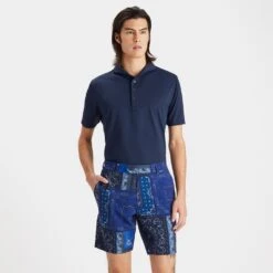 G/FORE Golf Shorts - Maverick 8" Hybrid - Bandana Print SP23 -Golf Fashion Shop g fore golf shorts maverick 8 inch hybrid bandana print sp23 g4ms23p04a twlt d