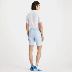 G/FORE Golf Shorts - Maverick 8" Hybrid - Sky Blue Skulls SP23 -Golf Fashion Shop g fore golf shorts maverick 8 inch hybrid sky blue skulls sp23 g4ms23p04b sky b