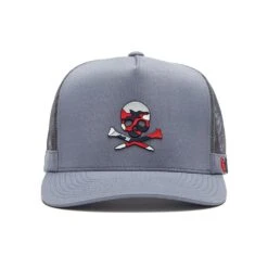 G/FORE Golf Cap - Camo Skull & T'S Trucker - Monument AW23