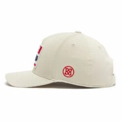G/FORE Golf Cap - Hello Snapback - Stone AW23 -Golf Fashion Shop g4af23h104 stn 105