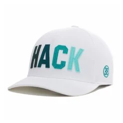 G/FORE Golf Cap - Hack Snapback - Snow AW23 -Golf Fashion Shop g4af23h119 sno 137