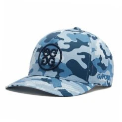 G/FORE Golf Cap - Circle G’S Camo Snapback - Slate AW23 -Golf Fashion Shop g4af23h120 sla 144